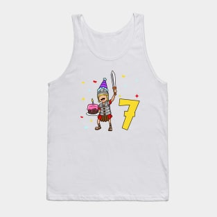 I am 7 with Centurion - kids birthday 7 years old Tank Top